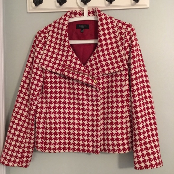 talbots houndstooth jacket